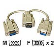 VGA Splitter DB15 M/F/F