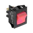 NTE Rocker Switch, Miniatrure Snap-In Illuminated for Low Voltage Applications SPST/10A
