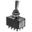 NTE Flatted Handle Mini Toggle Switch DPDT/6A      