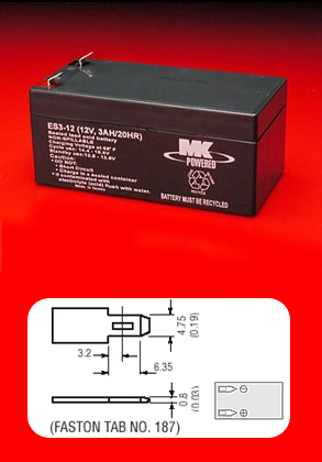 Battery on Mk Battery Es3 12 Batteries Es3 12   Moyer Electronics