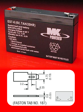 MK Battery ES7-6  ES7-6