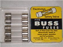 Buss Fast Acting Miniature Fuse  .25&quot; X 1&quot; (5&amp;nbsp;Pack) (10 Amp) AGX-10