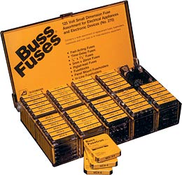 Buss Small Dimension Fuse, Fuse Holder, Block, &amp; Clip Assortment NO.270