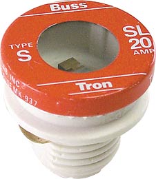 Buss Tron Time-Delay Rejection Base Loaded Link Plug Fuse Type SL (4 Pack )  (20 Amp) SL-20