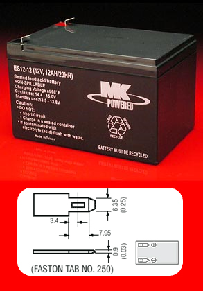 MK Battery ES12-12  ES12-12