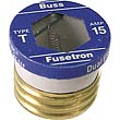 Series T Dual Element Time Delay Edison Base Fusetron Plug Fuse
